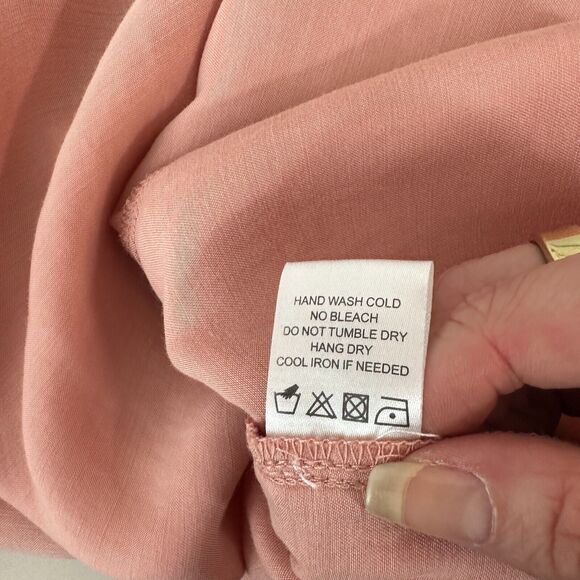 Revolve Lovers + Friends Pink Windblown Off Shoulder Balloon Sleeve Mini Med - Picture 13 of 15